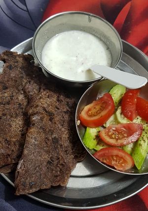 A picture of Ragi chilla.