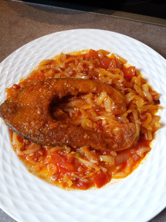 Ponty lecsóágyon recept fotója