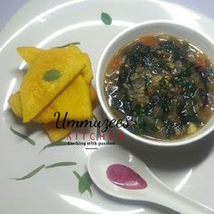 Yellow Yam and Moringa Sauce A picture of Yellow Yam and Moringa Sauce.