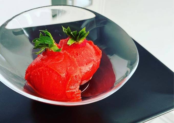 Sorbet à la fraise