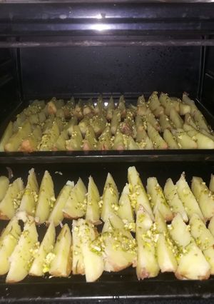 Una foto de Papas al horno con cáscara