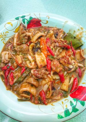 Foto resep Cumi bakso rica sambal ijo ulek