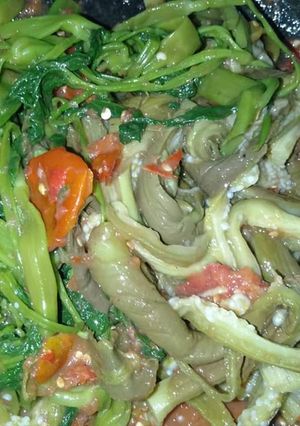 Foto resep Beberok terong kangkung