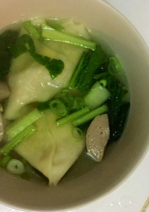 Foto resep Pangsit ayam rebus