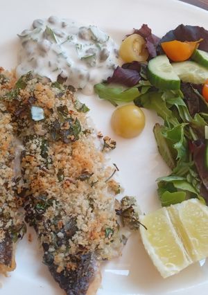 A picture of Lemon Crumb Sea Bass.