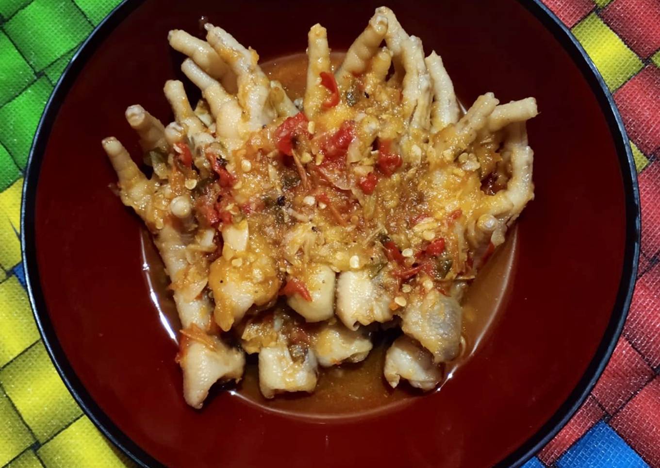 Ceker pedas manis sederhana