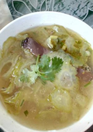 Hình của món canh mướp đắng.
