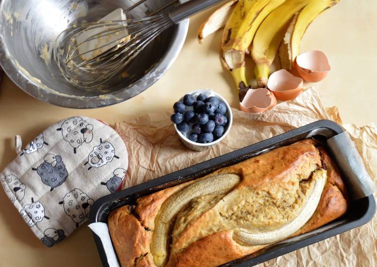 Banana bread. Apto para personas con diabetes