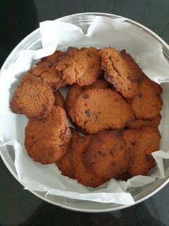 Una foto de Galletas de almendra con chocolate, muy fáciles