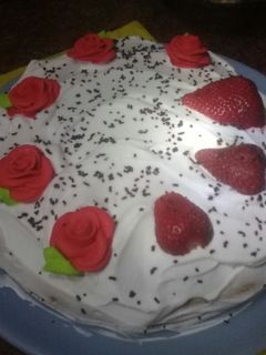 Una foto de Torta de cumpleaños vegana