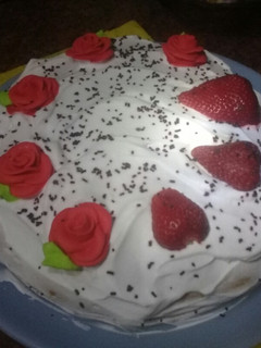 Una foto de Torta de cumpleaños vegana