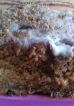 Una foto de Budín de chocolate.Con chispita