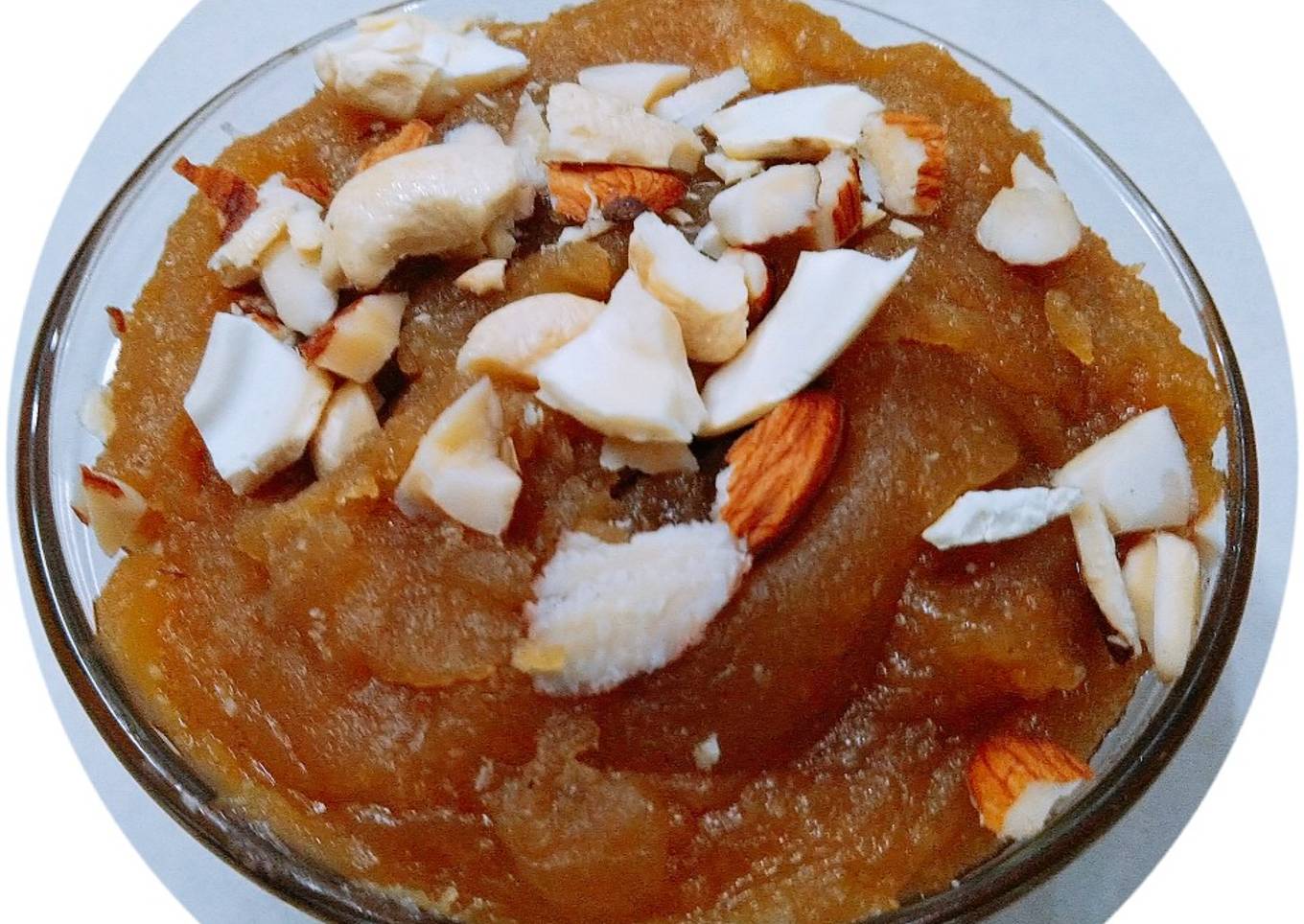 Whole wheat flour halwa