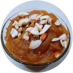 A picture of Whole wheat flour halwa.