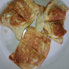 A picture of Toasted bread and egg.