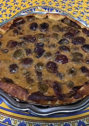Une photo de Tarte aux reines claude crème de banane