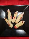 Galletitas Halloween: dedos ensangrentados