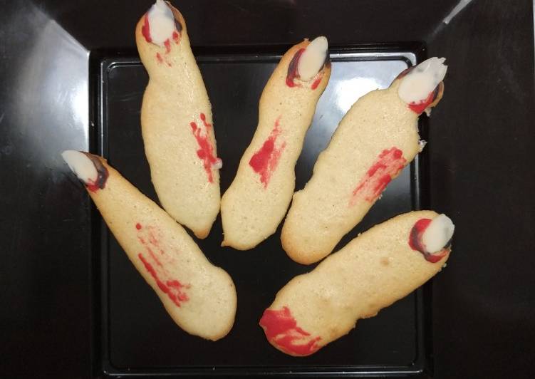 Step-by-Step Guide to Prepare Homemade Galletitas Halloween: dedos ensangrentados