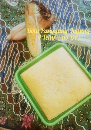 Foto resep Bolu Panggang Jagung 4 Telur (no Baking Powder)