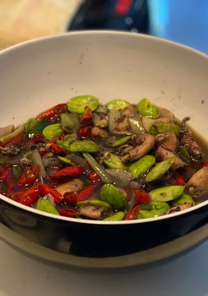 Foto resep Cumi asin pete