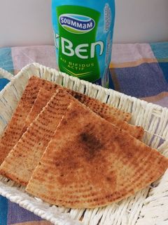 صورة لوصفة كسرة بالزراع والنخالة 😋