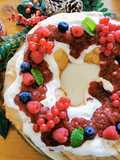 Coroa Pavlova de Framboesa com Compota de Morango 🍓