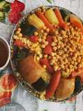 Cuscús con carne de ternera y verduras