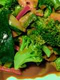 BROCOLI Y Demás Vegetales con Miel y Naranja en Salsa de Soya..!