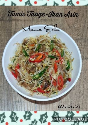 Foto resep Tumis Taoge - Ikan Asin