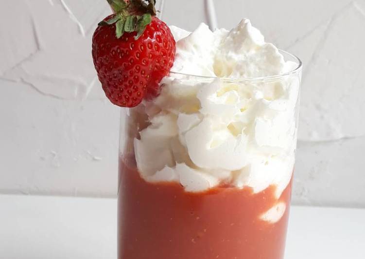Recette: Cappuccino glacé fraises et tomates