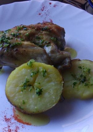 Una foto de Conejo al horno