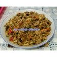 Orak arik hutel kansar (tahu+telur+ikan asar)