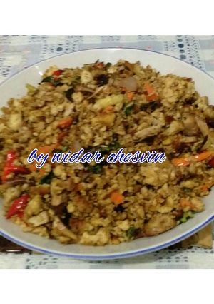 Foto resep Orak arik hutel kansar (tahu+telur+ikan asar)