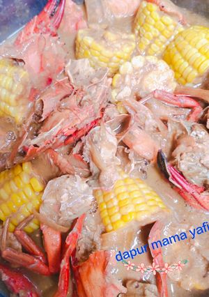 Foto resep Kepiting udang jagung saos
