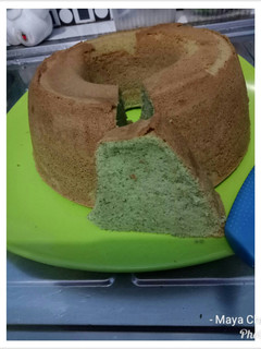 Foto resep Green Tea Pandan Chiffon Cake