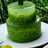 Puding lumut hijau pandan