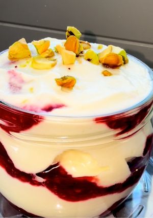 Málnás- mascapones babapiskóta recept fotója
