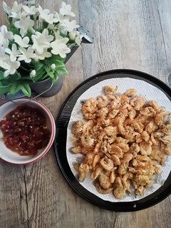 Foto resep Udang goreng + Sambal ala Bu rudy