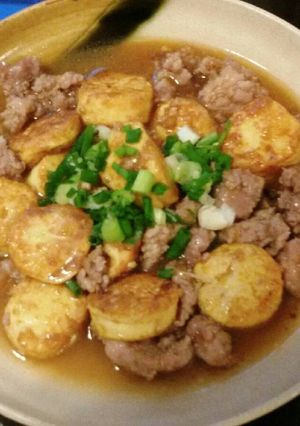 รูปของ เต้าหู้ไข่ ราดหน้าหมูสับปลาเค็ม