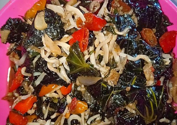 Bagaimana Menyiapkan Oseng daun pepaya teri Medan, Enak