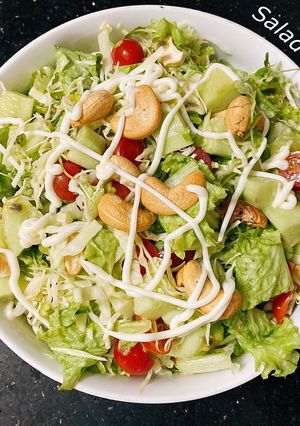 Hình của món Salad rau hạt.