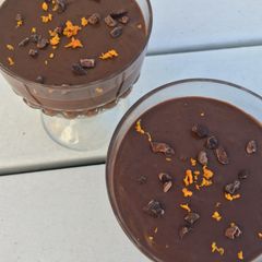 A picture of Black bean chocolate-orange mousse.
