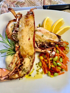 A picture of Broiled 🦞 rosemary Butter.