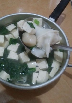 Foto resep Sup pangsit bola udang & tahu ala aku ^^