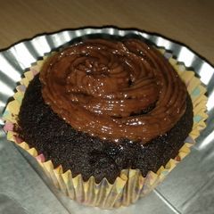 A picture of Mocha-chocolate Butter cream frosting (with whole eggs).