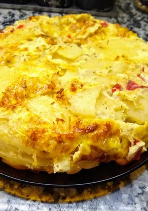 Una foto de Tortilla de papa sin freír