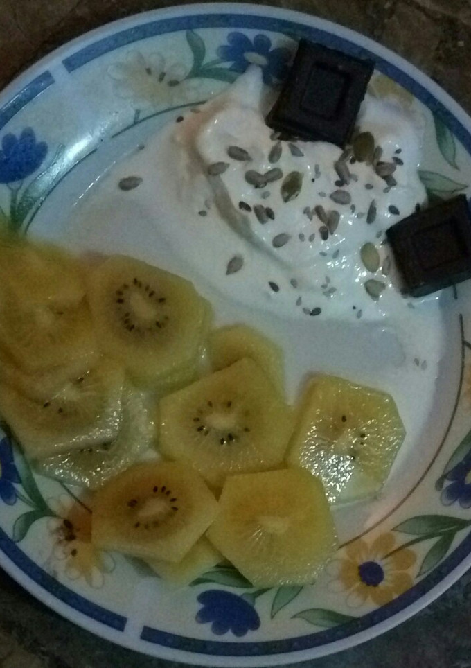 Una foto de Yogur mezcla