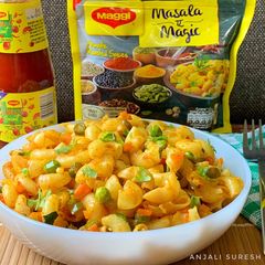A picture of Vegetable Masala Macaroni !!.