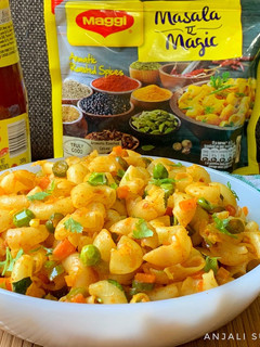 A picture of Vegetable Masala Macaroni !!.