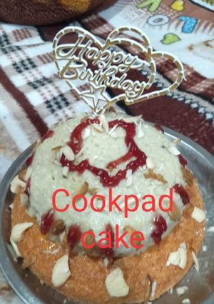 A picture of Double stand Cookpad Cake.